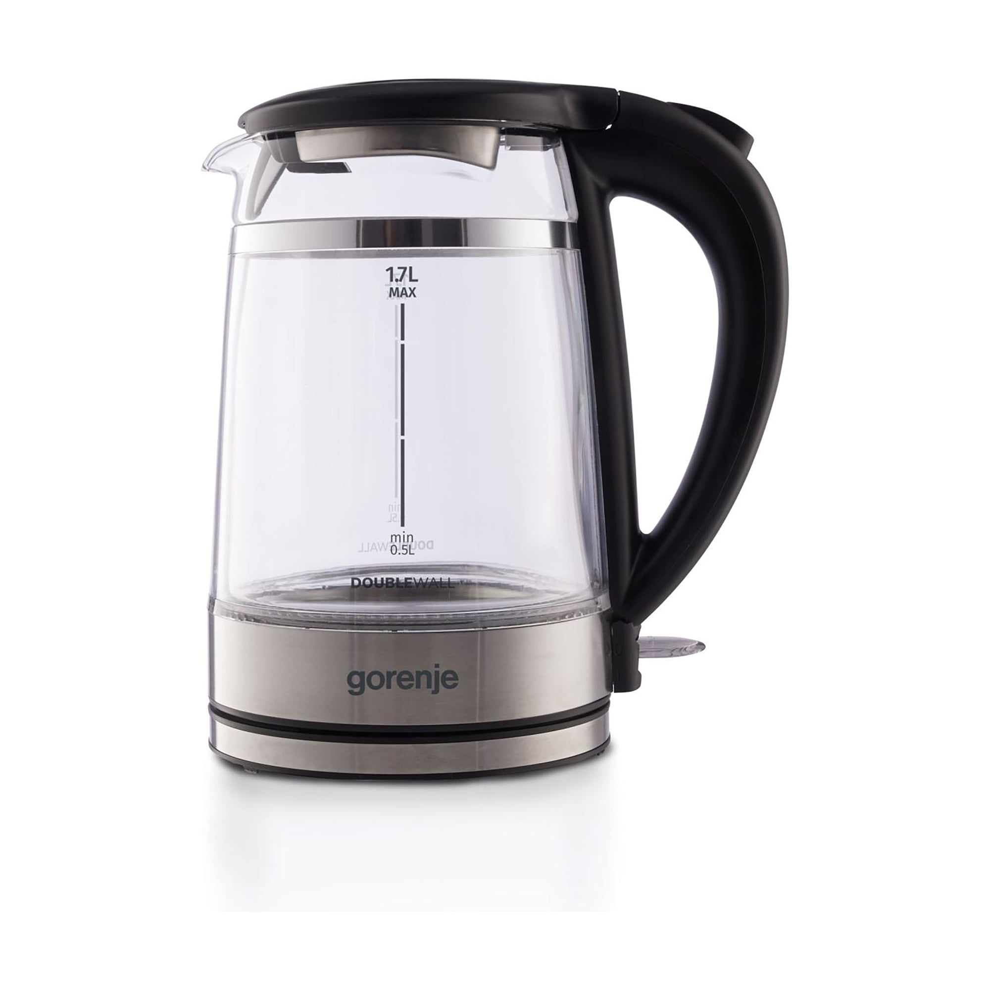 Електрочайник Gorenje чорний, 1.7 л (K17GDW)