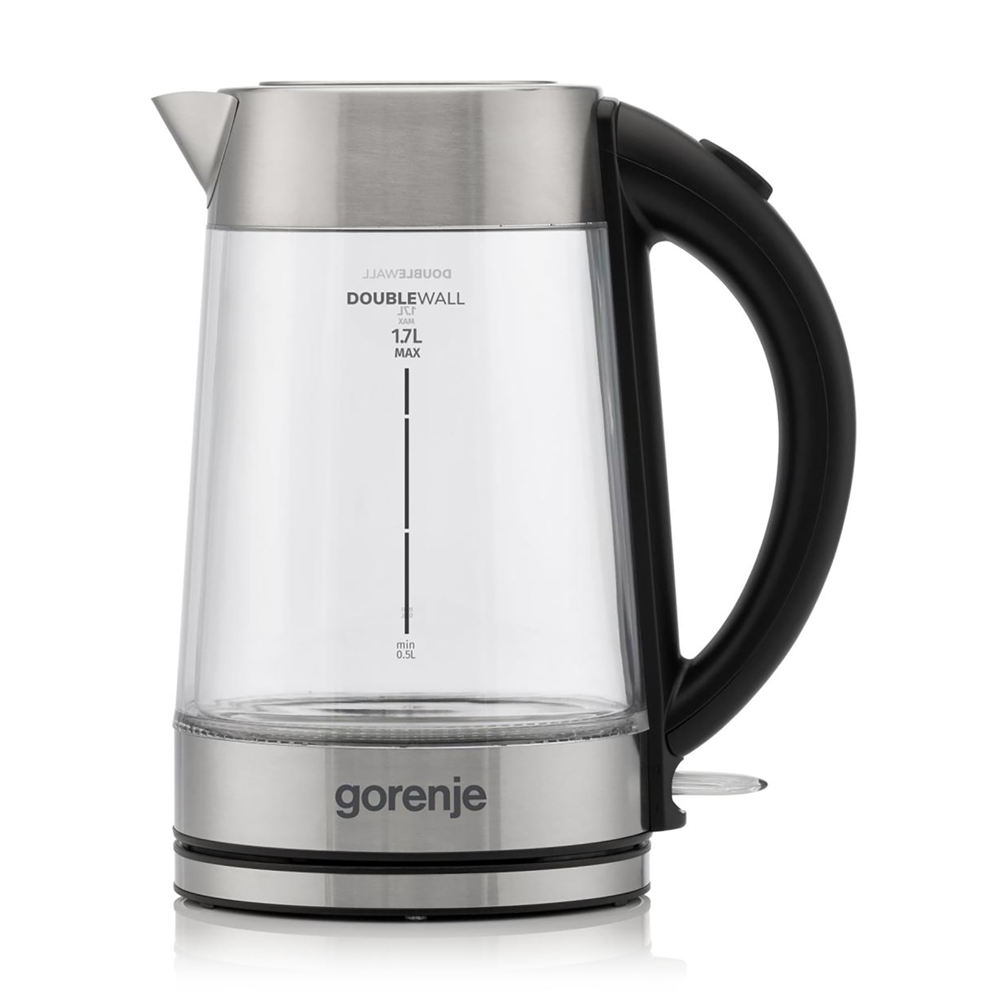 Електрочайник Gorenje чорний, 1.7 л (K17GDWII)